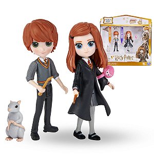 De Volta ao Mundo Mágico: Conjunto Amuletos Mágicos Ron e Gina Weasley- Harry Potter