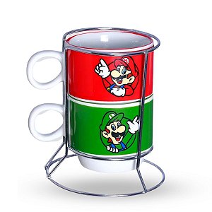 Kit Xícaras Mario e Luigi Super Mario™