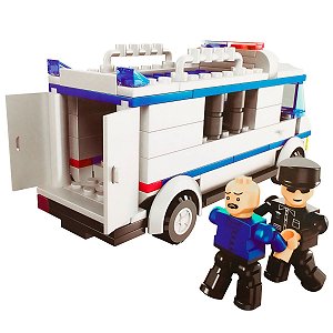 Blocos De Montar Comando Policial Furgão de Operações - 134pcs - TUDO FAN FUN