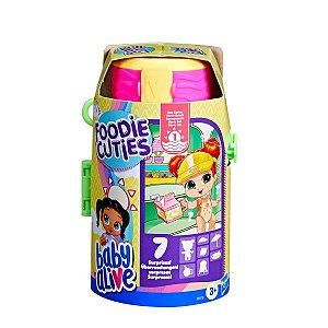 Baby Alive Foodie Cuties Garrafa Boneca Surpresa- Série Verão 1 - Hasbro©