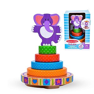 Melissa & Doug - Brinquedo de Atividades Formas Para Empilhar- Elefante
