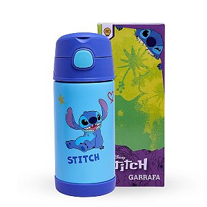 Garrafa Infantil Click c/Canudo 300ml My Favorite Stitch™ - ©Disney