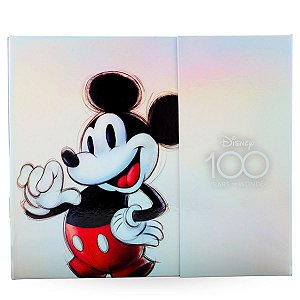 Organizador Semanal Planner Capa Dura Holográfico Disney 100 Anos ®Disney