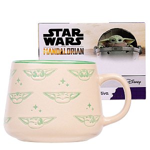 Caneca Moma Baby Yoda™ 500ml - Star Wars