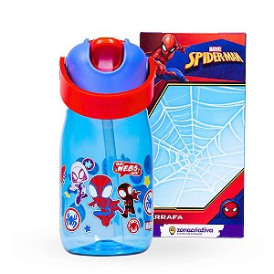Garrafa Infantil Flip Homem Aranha 400ml -  ©Marvel