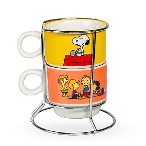 Kit Xícaras c/ Suporte Snoopy® - Peanuts
