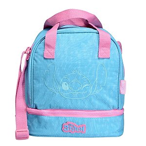 Lancheira Térmica Dupla Crinkle Turquesa Stitch™  –  ©Disney