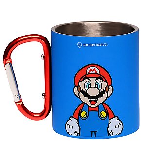 Caneca Mosquetão 300ml Super Mario™ - Nitendo