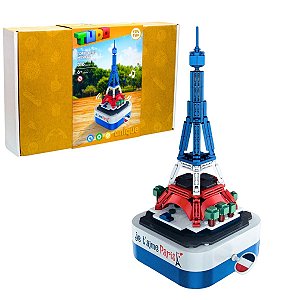 Blocos De Montar Torre Eiffel Musical Unique - 316pcs - TUDO FAN FUN