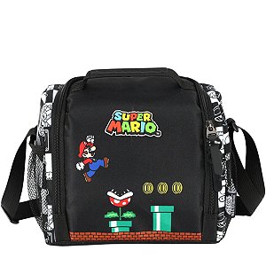 Lancheira Infantil Preto Super Mario™ - Nitendo