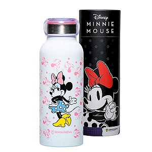 Garrafa Bubble Térmica Holográfica 500ml Minnie Mouse – ©Disney