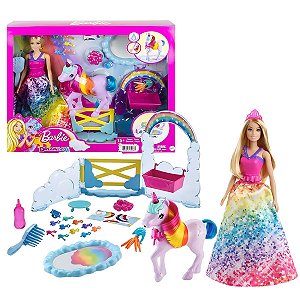 Barbie Boneca Dreamtopia Unicórnio Arco-Íris