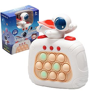 Pop It Eletrônico Astronauta – Brinquedo Anti-Stress Infantil Gamer