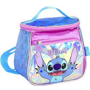 Lancheira Metalizada Roxo Stitch  - Disney