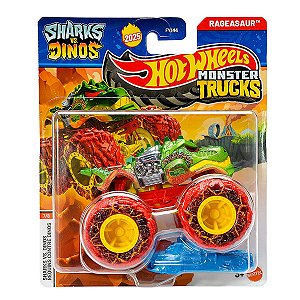 Hot Wheels Monster Trucks Sharks vs Dinos 1:64 - Rageasaur 7/8