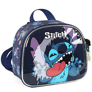 Lancheira Divertido Azul Stitch - Disney