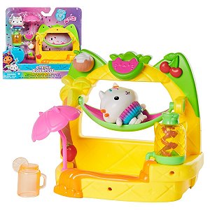 A Casa Mágica da Gabby - Playset Smoothie de Frutas Varanda Com Cat Cakey - Gabby'S Dollhouse