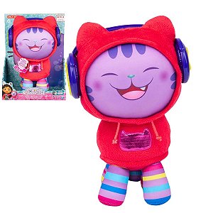 A Casa Mágica da Gabby - Pelúcia Musical Dj Catni Com Sons E Luz -Gabby's Dollhouse