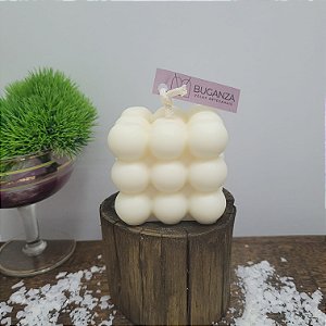 Vela Bubble Grande Decorativa 160g Cereja e Avelã