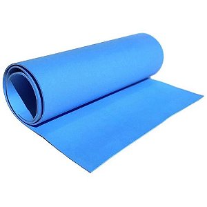 Tapete Colchonete EVA Funcional Azul para Yoga Fitness Pilates e Reabilitação