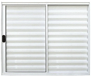 JANELA VENEZIANA 3 FLS SEM GRADE ALUMÍNIO BRANCO - LINHA RESISTENCE