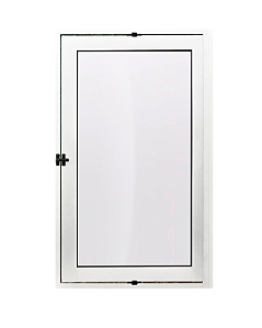 JANELA ALUMÍNIO VITRO BRANCO CAPELINHA - LINHA 25 PREMIUM