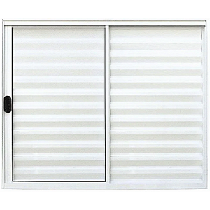 JANELA VENEZIANA 3 FLS ALUMÍNIO BRANCO S/ GRADE - LINHA 18 RESISTENCE