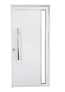 PORTA LAMBRIL PIVOTANTE ALUMÍNIO BRANCO C/ PUXADOR E VISOR