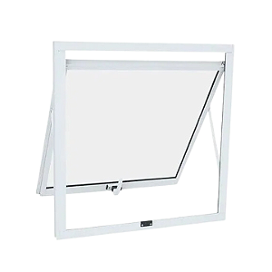 DUPLICADO - JANELA MAXIM-AR 1 SEÇÃO ALUMÍNIO BRANCO SEM GRADE - LINHA PREMIUM