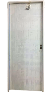 PONTA DE ESTOQUE - PORTA MADEIRA LISA PRIMER MONTADA C/ FECHADURA INTERNA MODERNO - BAT 9 - *RECUPERADA**