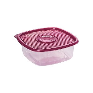 Pote Pop De Plástico Quadrado 2 Litros