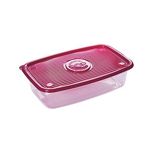 Pote Pop De Plástico Retangular 2,7 Litros