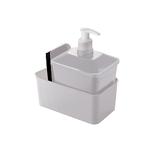 Kit Porta Detergente com Rodinho Quadrado