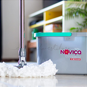 Mop Compacto 5 Litros e Refil de Microfibra