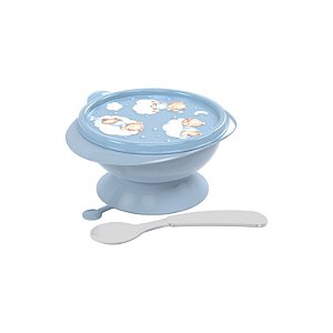 Tigela com Ventosa e Colher Alimentação Bebê 240 ml Plasútil