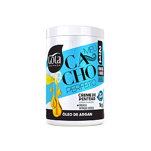 Creme de Pentear Para Cabelos Cacheados 300 ml e 1 kg Gota Dourada