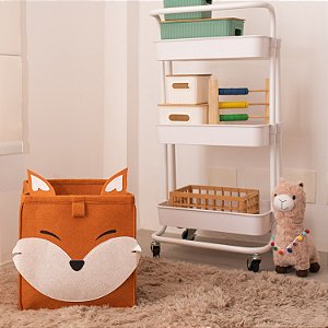 Organizador Dobrável de Feltro Infantil Para Brinquedos Roupas Oikos