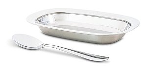 Conjunto para Arroz 2 Peças Lyon Aço Inox Brinox