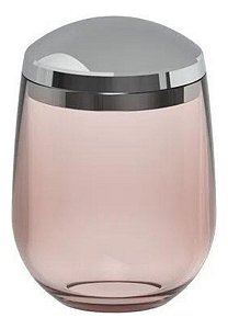 Porta Algodão Cotonete Com Tampa Belly Fresh Rosa Duna