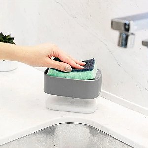Dispenser De Detergente Porta Esponja Trium
