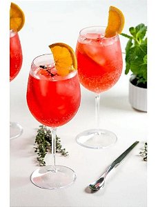 Taça Drink De Vinho Acrílico Bebidas 575 Ml Ou