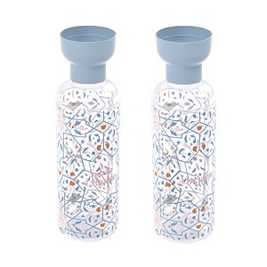 Kit Porta Sabão Liquido e Porta Alvejante 970 ml Lavanderia