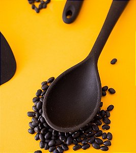 Utensílio De Silicone Cozinha Preto Oikos