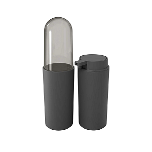 Kit Banheiro Porta Escova E Algodão serene - Coza