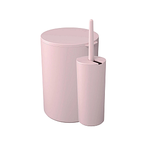 Kit lixeira tampa de 5L e Escova sanitária serene - COZA