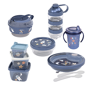 Kit Introdução Alimentar Bebê Infantil 6 peças