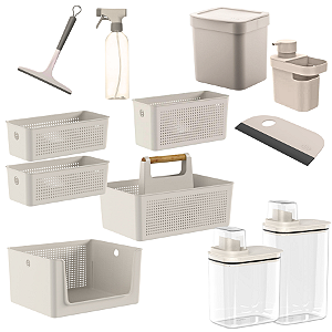 Kit Cozinha Lavanderia Apartamento Pequeno 12pçs Compacto Ou