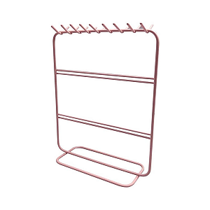 Suporte Organizador Acessórios Colar Anel Brinco Ferro 19cm