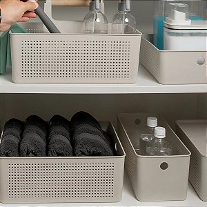 Cesto Organizador Dispensa Armário Organização Flow 6,6 Litros - Ou