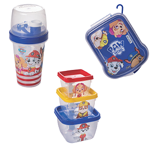 Kit Shakeira Sanduicheira E Pote Connect Patrulha Canina